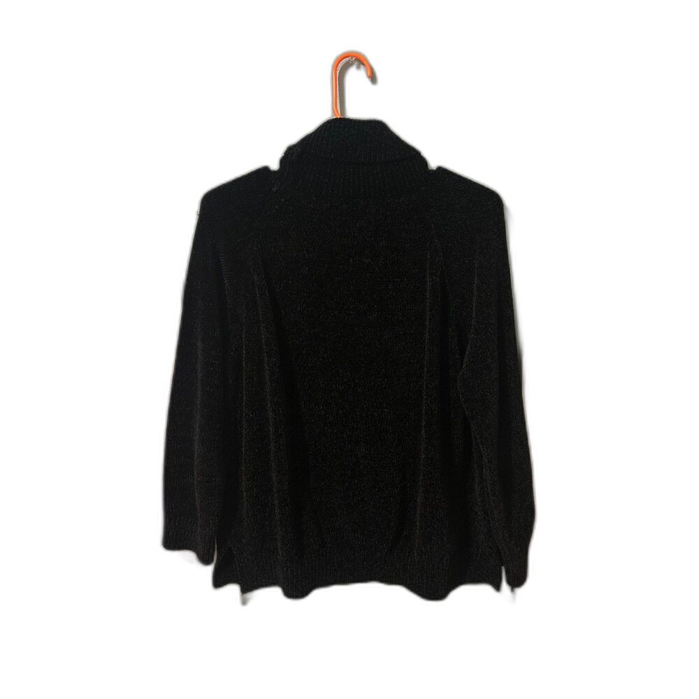 C Brand Black Chunky Knit Long Sleeve Turtleneck